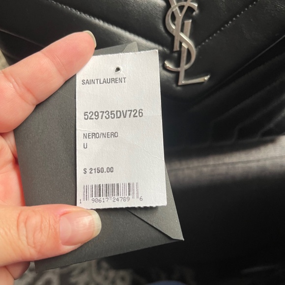 YSL Loulou Top Handle Black Leather Shoulder - Picture 10 of 10